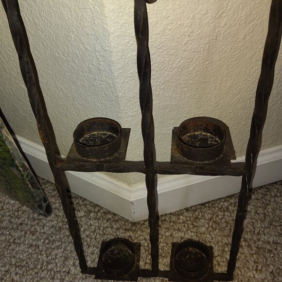 Vintage wrought iron candle holder[email protected]Is Contact Emai
